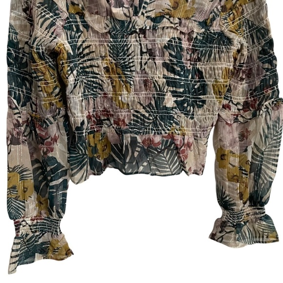 Walter Baker Serena top Key largo smocked metallic - Picture 4 of 10